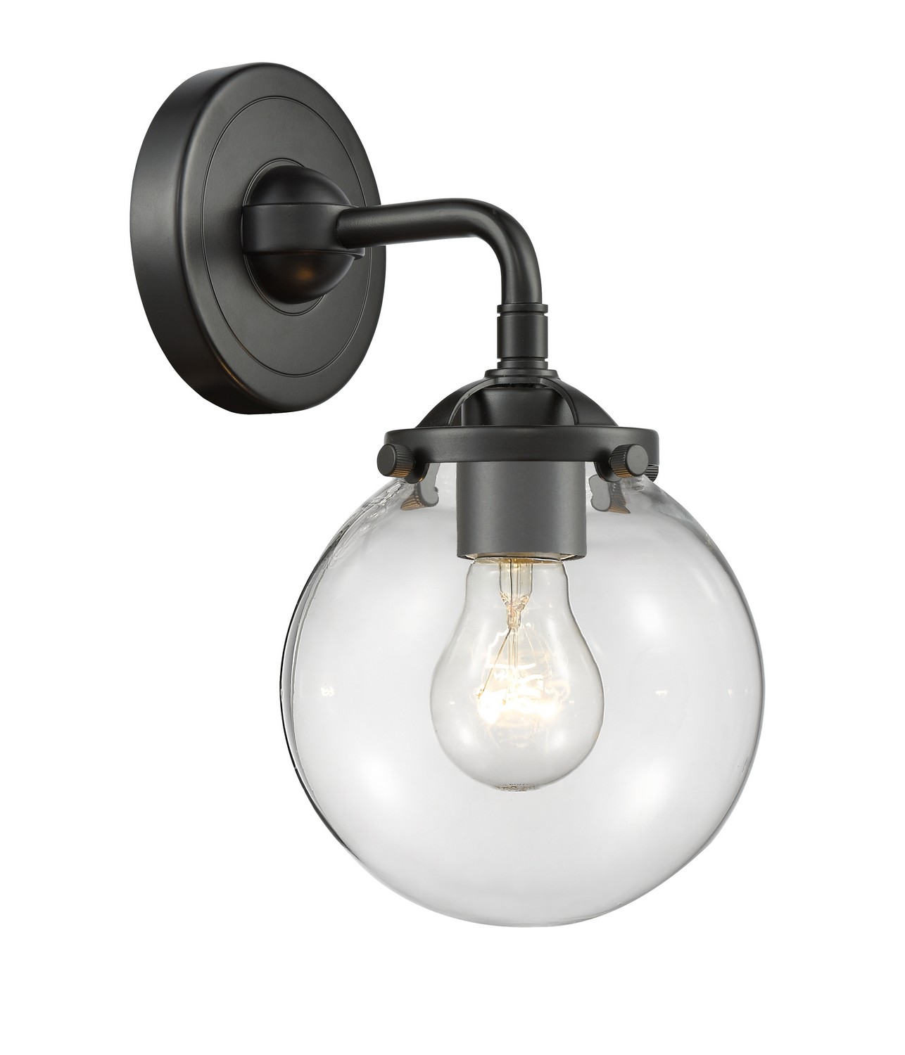 One Light Wall Sconce by Innovations - Nouveau Collection, Oil Rubbed Bronze Finish - 284-1W-OB-G202-6