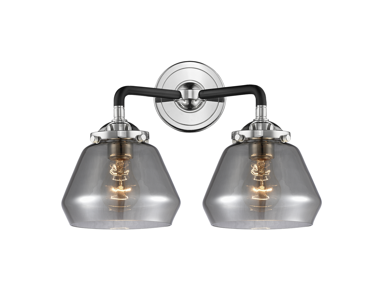 Two Light Bath Vanity by Innovations - Nouveau Collection, Black Polished Nickel Finish - 284-2W-BPN-G173