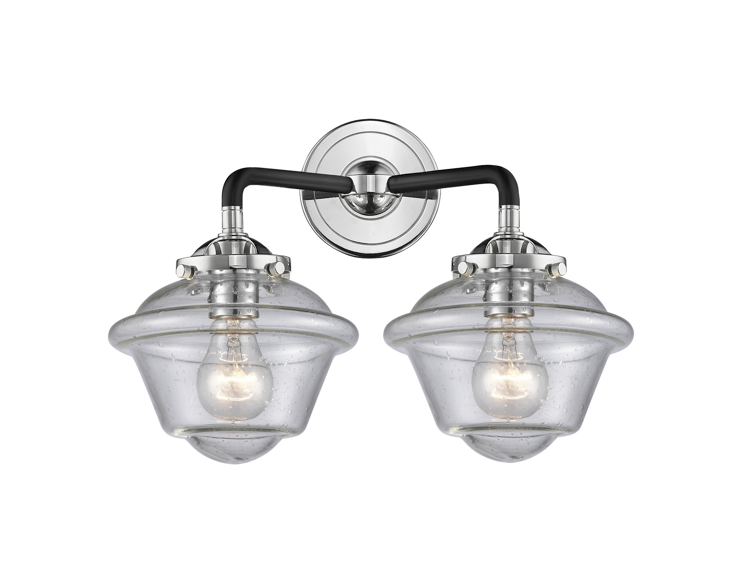 Two Light Bath Vanity by Innovations - Nouveau Collection, Black Polished Nickel Finish - 284-2W-BPN-G534
