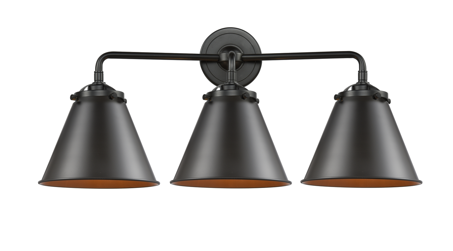 Three Light Bath Vanity by Innovations - Nouveau Collection, Oil Rubbed Bronze Finish - 284-3W-OB-M13-OB