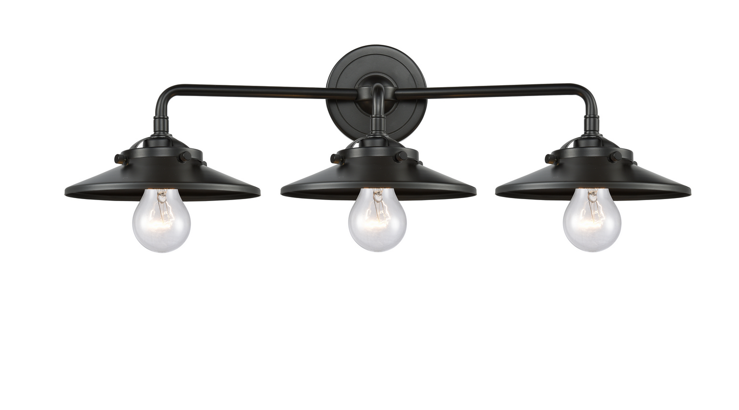 Three Light Bath Vanity by Innovations - Nouveau Collection, Oil Rubbed Bronze Finish - 284-3W-OB-M5-OB