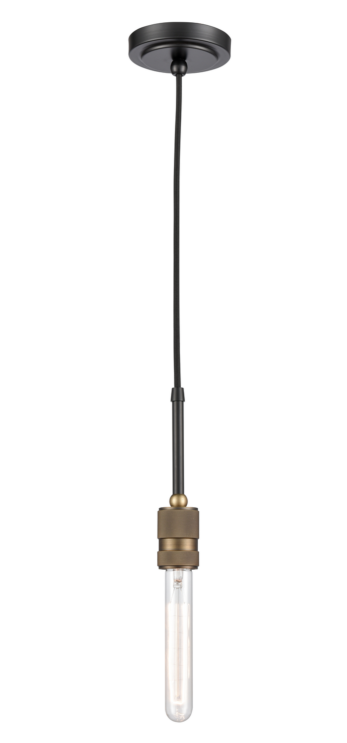One Light Mini Pendant by Innovations - Ellis Collection, Black Antique Brass Finish - 444-1P-BAB