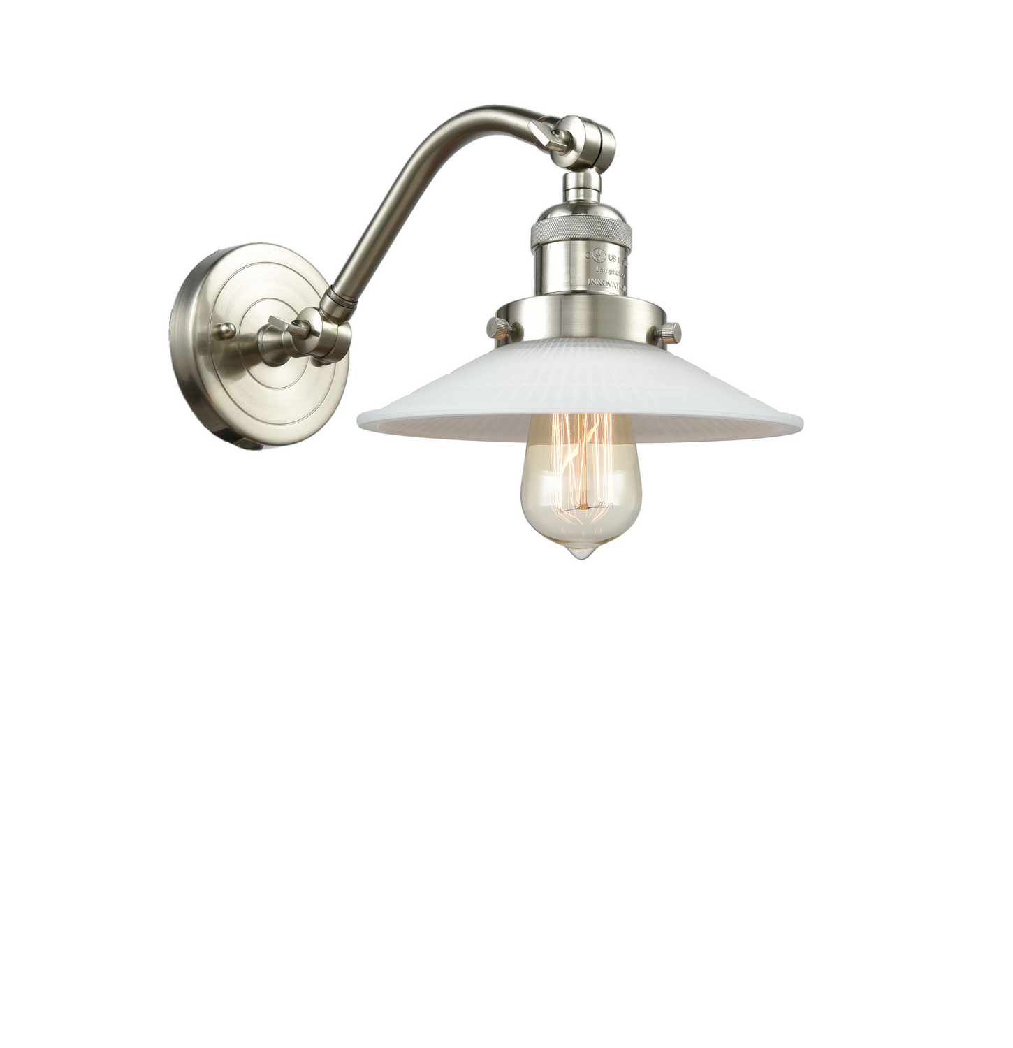LED Wall Sconce by Innovations - Franklin Restoration Collection, Brushed Satin Nickel Finish - 515-1W-SN-G1-LED