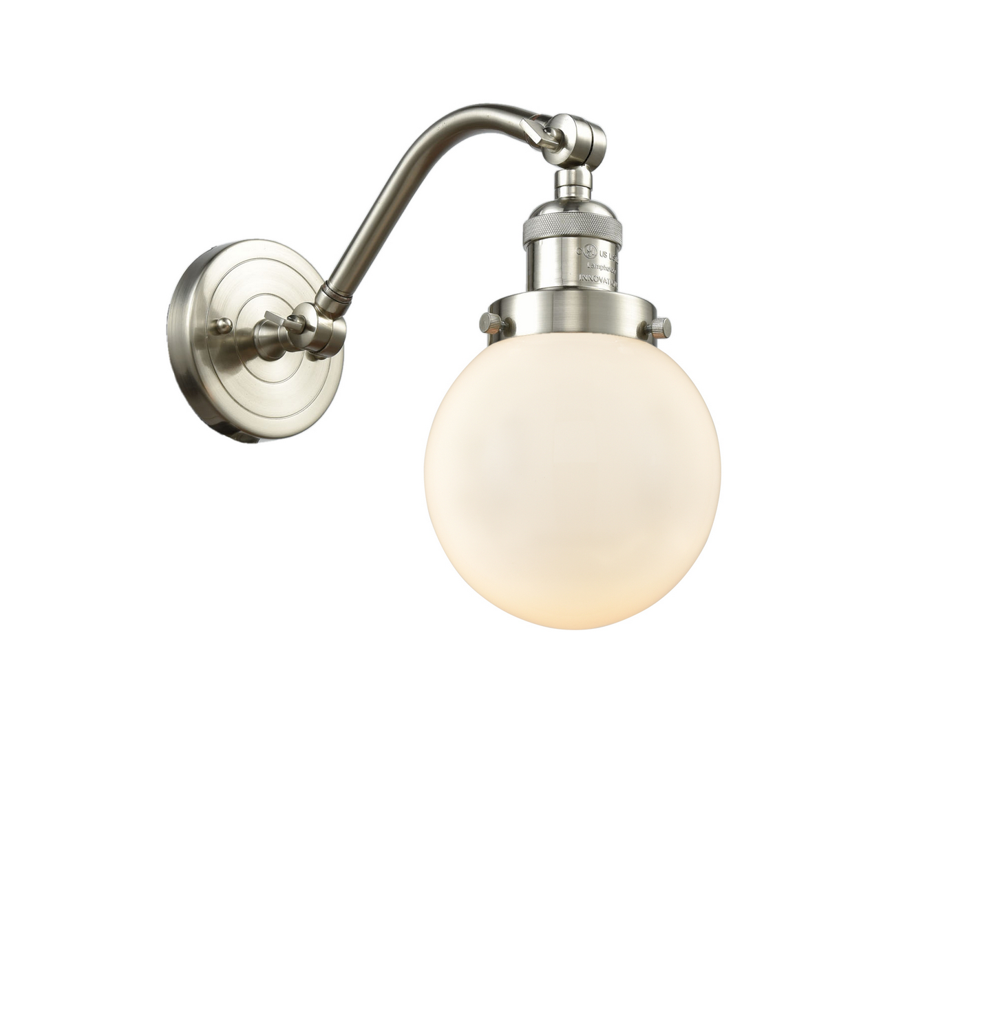 One Light Wall Sconce by Innovations - Franklin Restoration Collection, Brushed Satin Nickel Finish - 515-1W-SN-G201-6