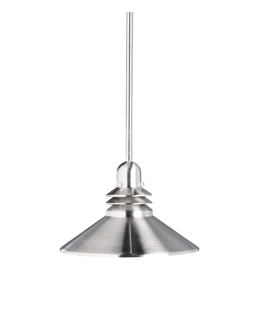 Kichler Grenoble One Light Mini Pendant in Brushed Nickel - 2714NI