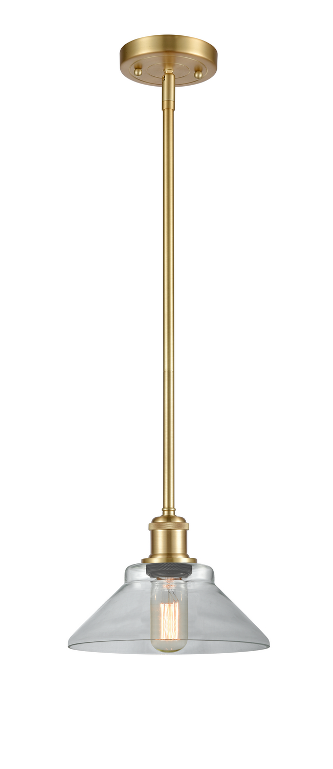 One Light Mini Pendant by Innovations - Ballston Collection, Satin Gold Finish - 516-1S-SG-G132