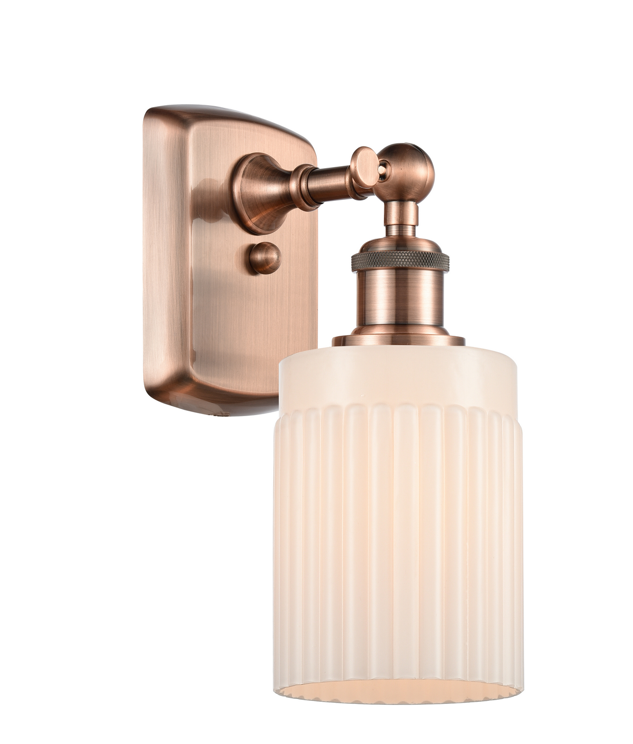 One Light Wall Sconce by Innovations - Ballston Collection, Antique Copper Finish - 516-1W-AC-G341
