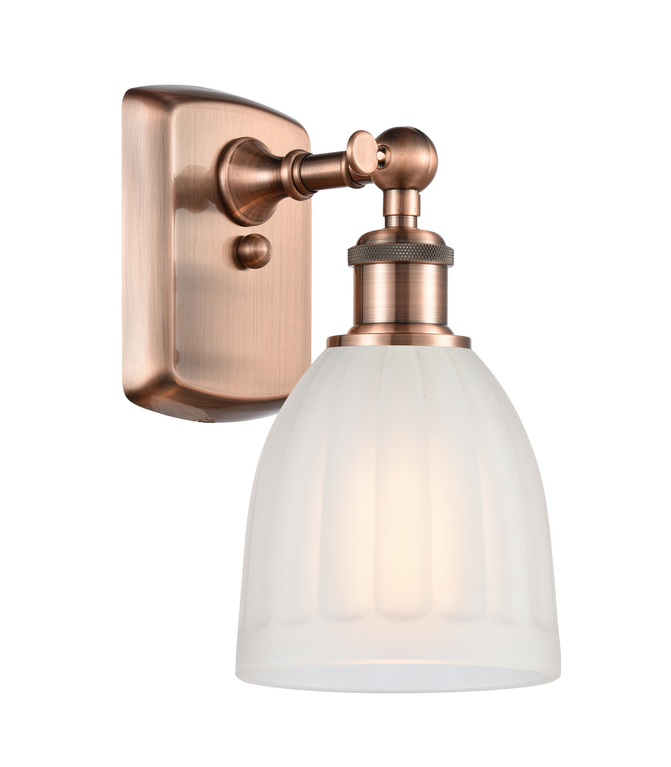 One Light Wall Sconce by Innovations - Ballston Collection, Antique Copper Finish - 516-1W-AC-G441