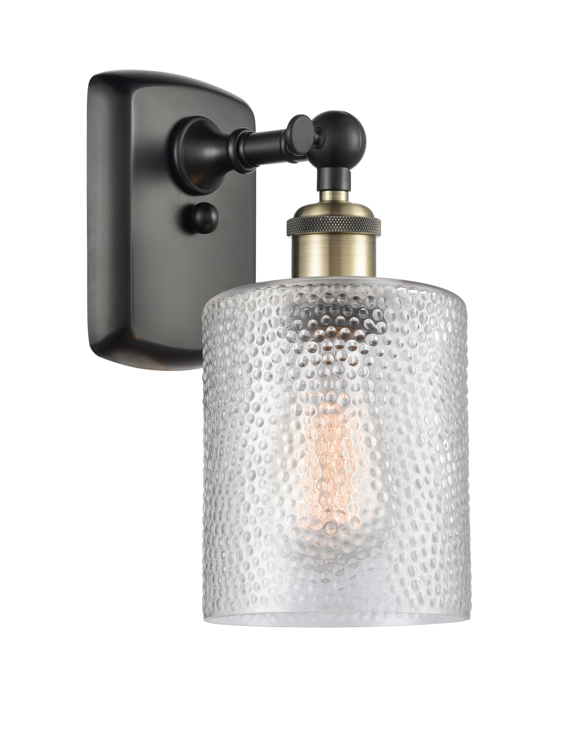 One Light Wall Sconce by Innovations - Ballston Collection, Black Antique Brass Finish - 516-1W-BAB-G112