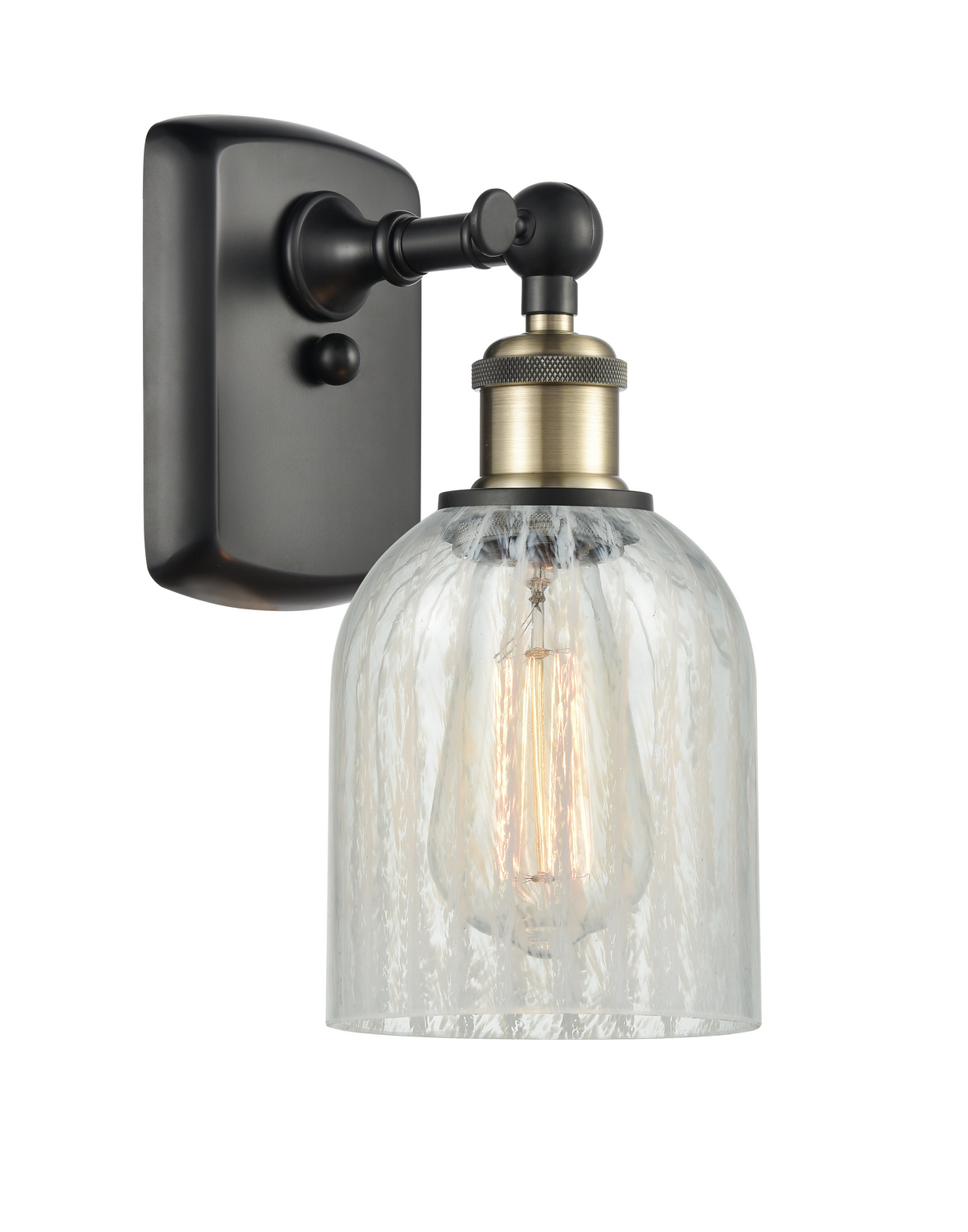 One Light Wall Sconce by Innovations - Ballston Collection, Black Antique Brass Finish - 516-1W-BAB-G2511