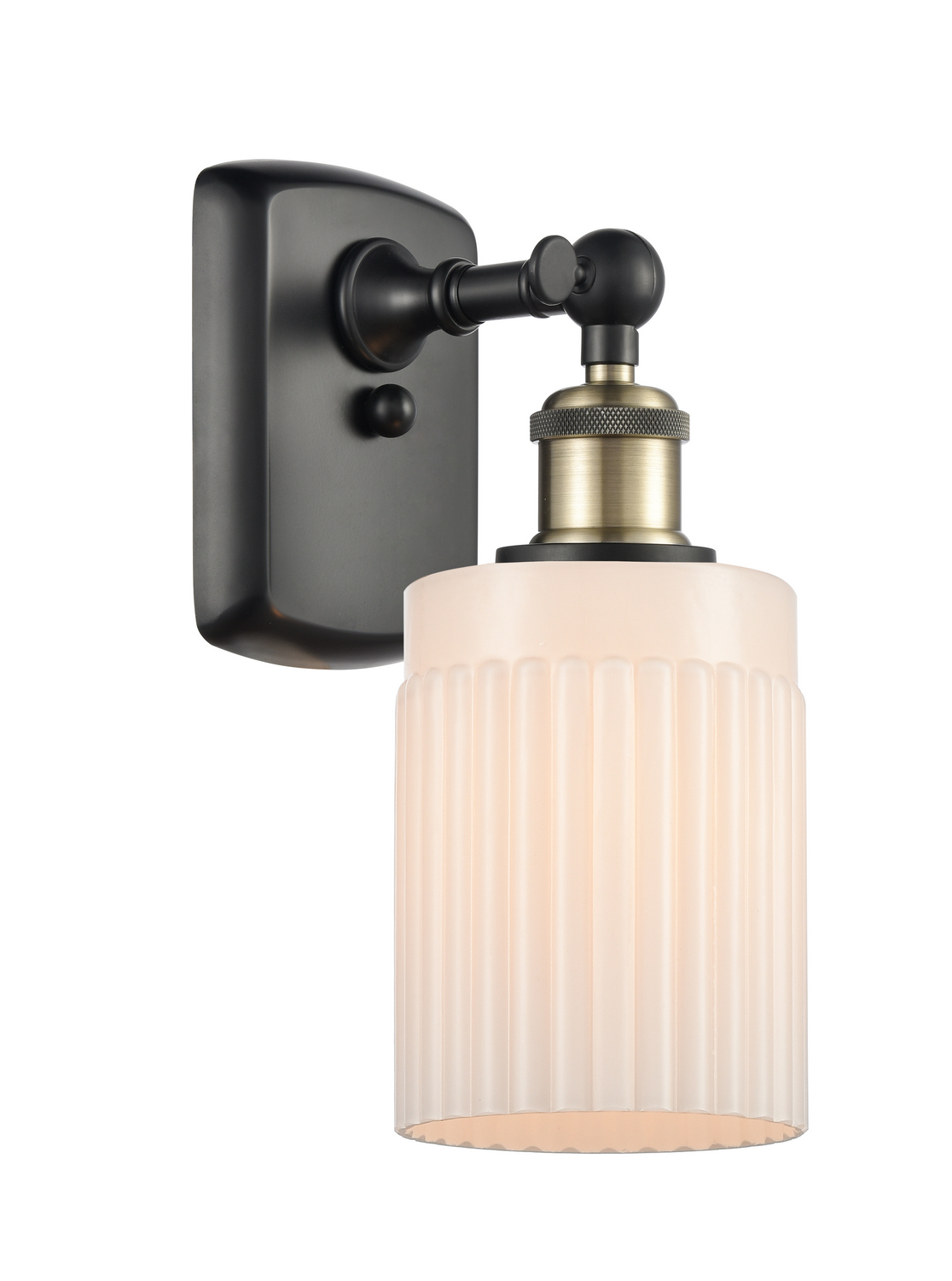 One Light Wall Sconce by Innovations - Ballston Collection, Black Antique Brass Finish - 516-1W-BAB-G341