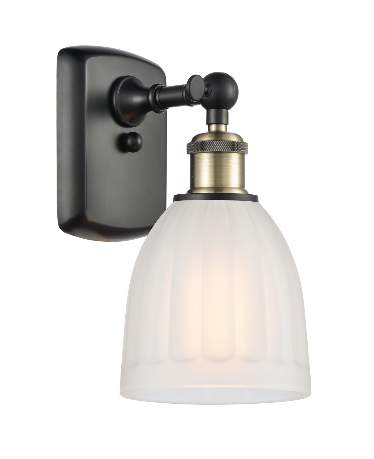 One Light Wall Sconce by Innovations - Ballston Collection, Black Antique Brass Finish - 516-1W-BAB-G441