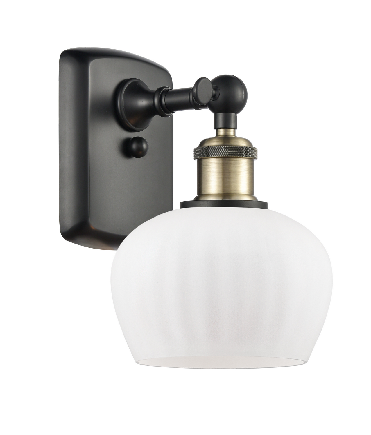 One Light Wall Sconce by Innovations - Ballston Collection, Black Antique Brass Finish - 516-1W-BAB-G91
