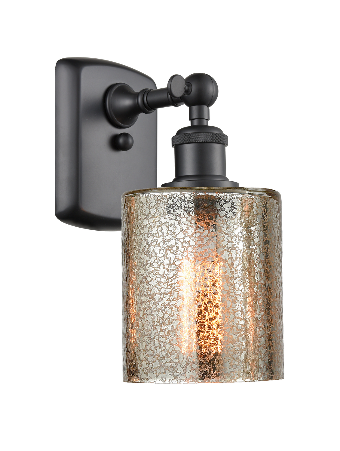 One Light Wall Sconce by Innovations - Ballston Collection, Matte Black Finish - 516-1W-BK-G116