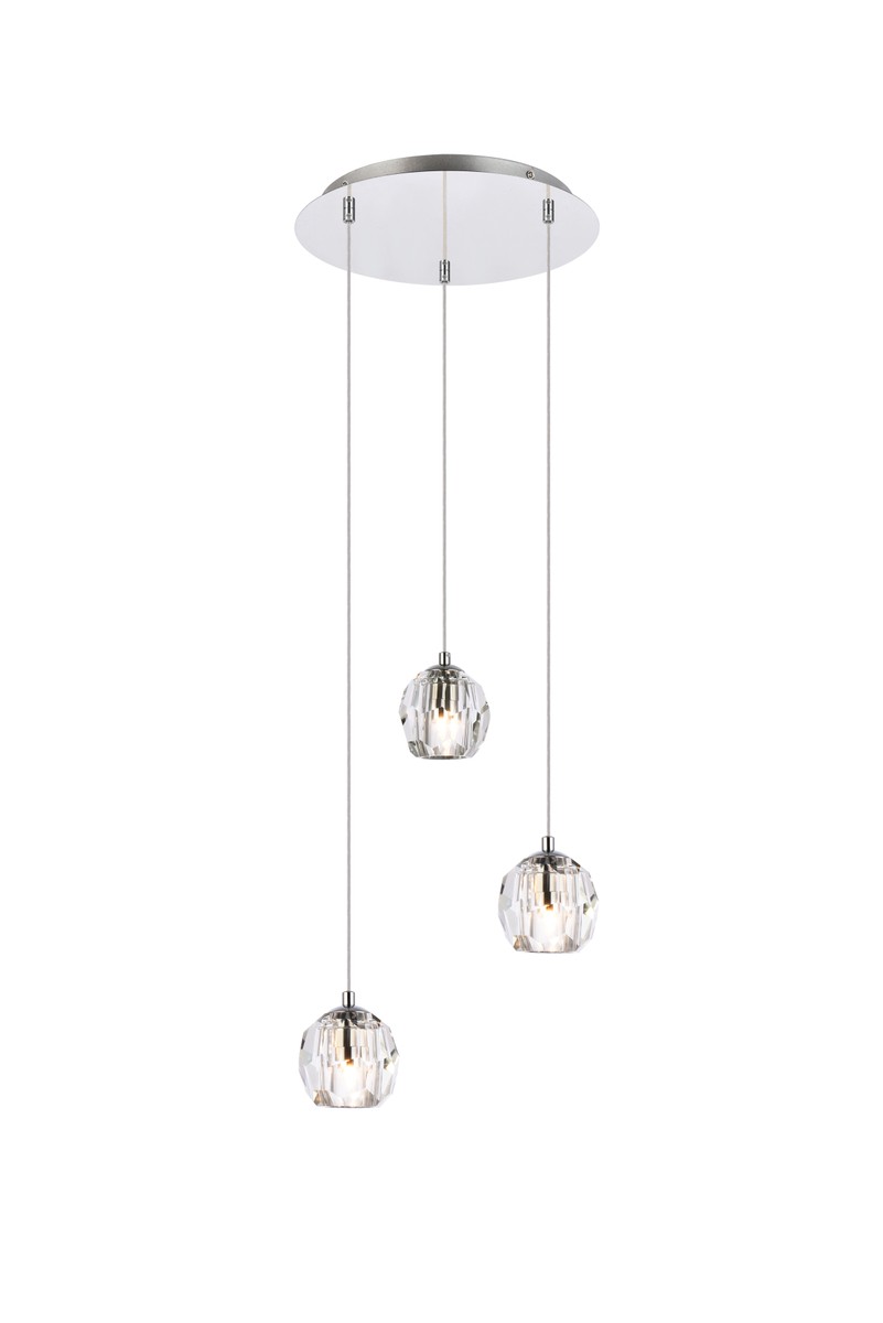 Chrome LED Pendant from the Eren Collection