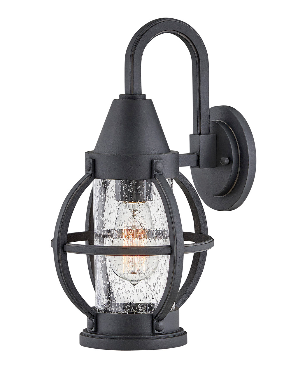 Hinkley Chatham LED Outdoor Wall Mount in Museum Black - 21004MB