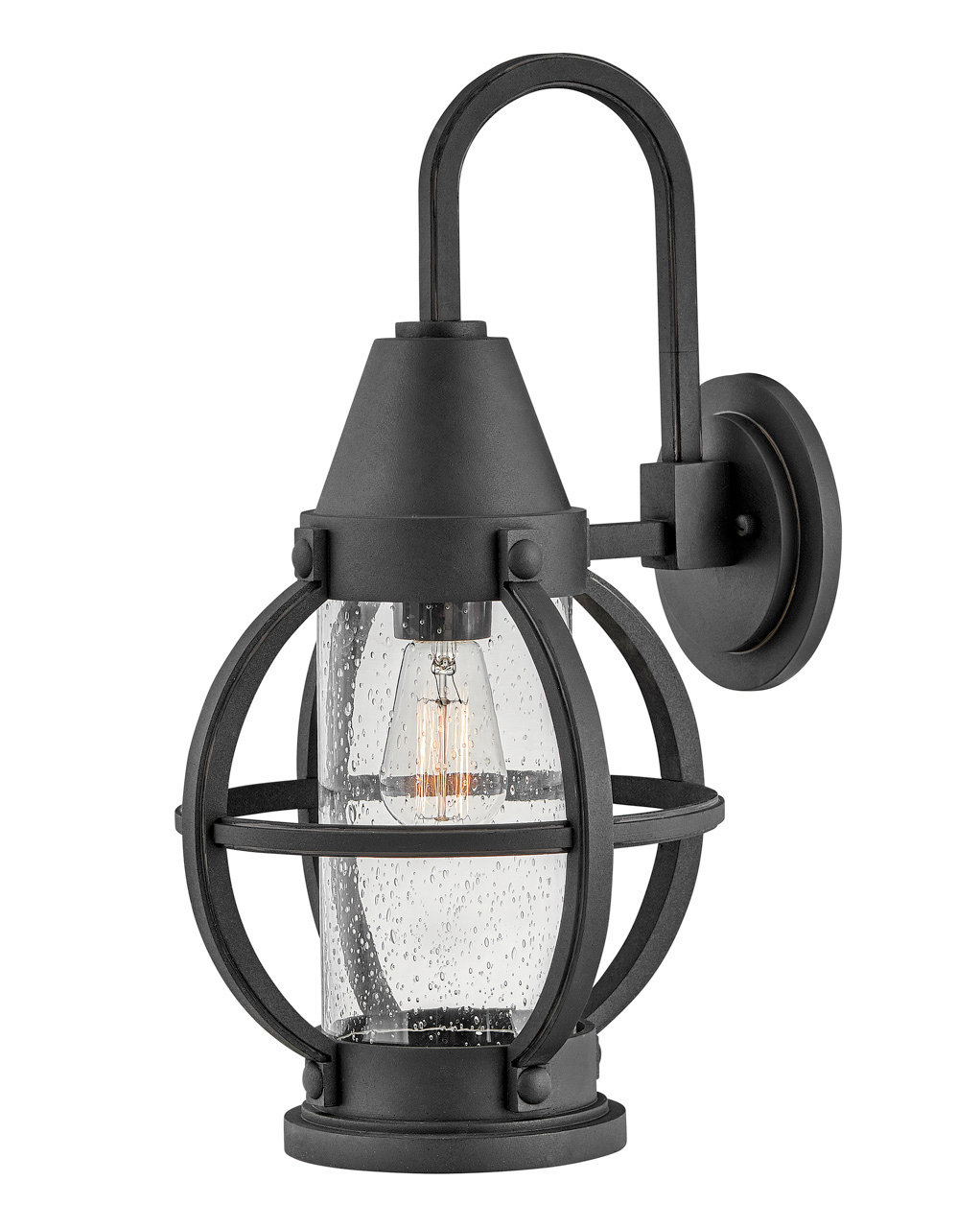 Hinkley Chatham LED Outdoor Wall Mount in Museum Black - 21005MB