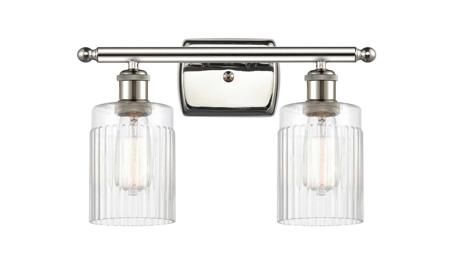 Two Light Bath Vanity by Innovations - Ballston Collection, Polished Nickel Finish - 516-2W-PN-G342