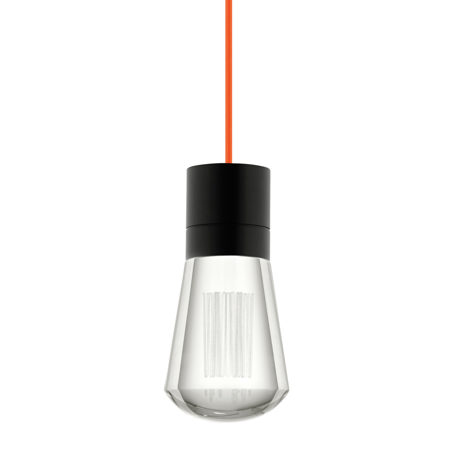 Visual Comfort Modern Alva LED Pendant in Black - 700TDALVPMCOB-LEDWD