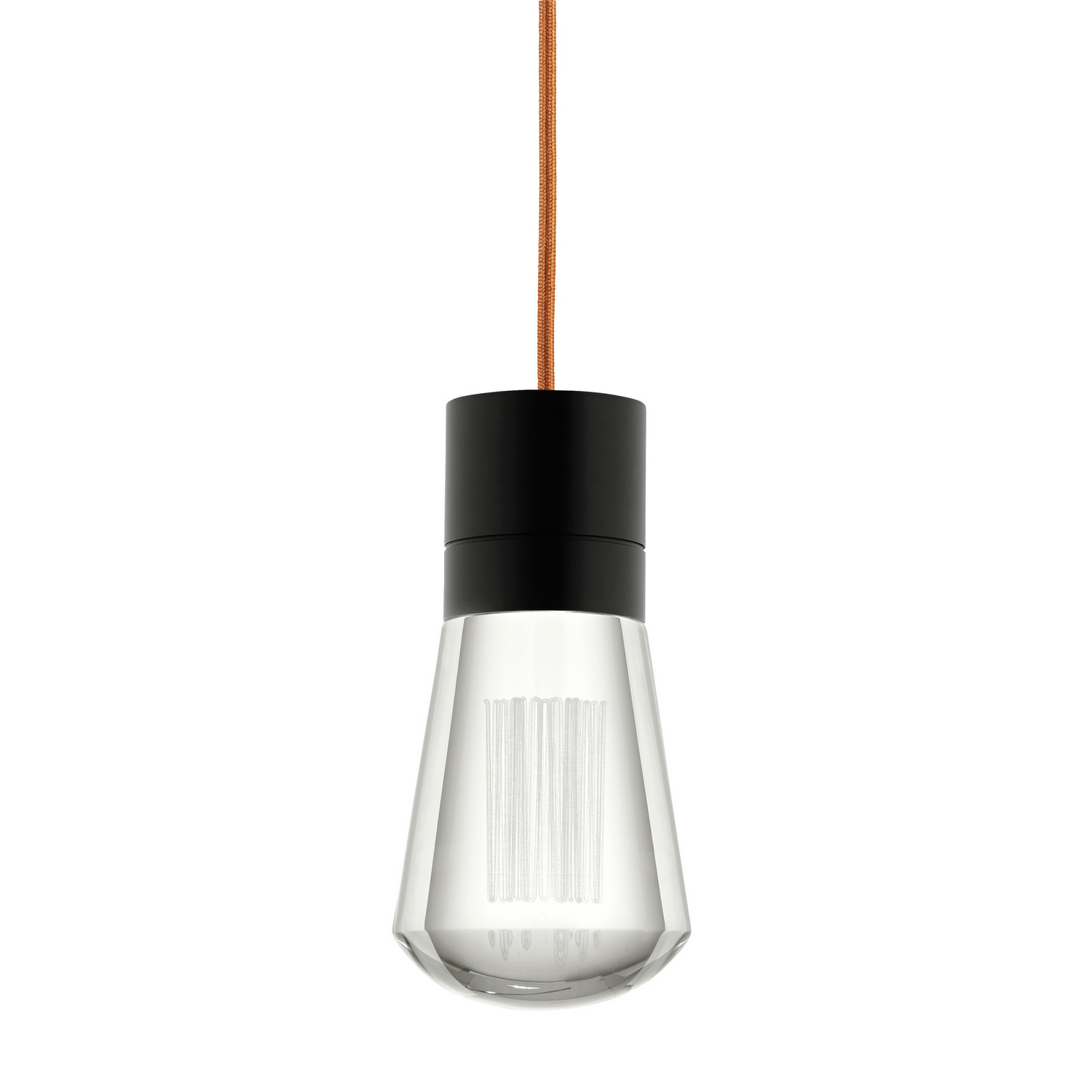 Visual Comfort Modern Alva LED Pendant in Black - 700TDALVPMCPB-LED922