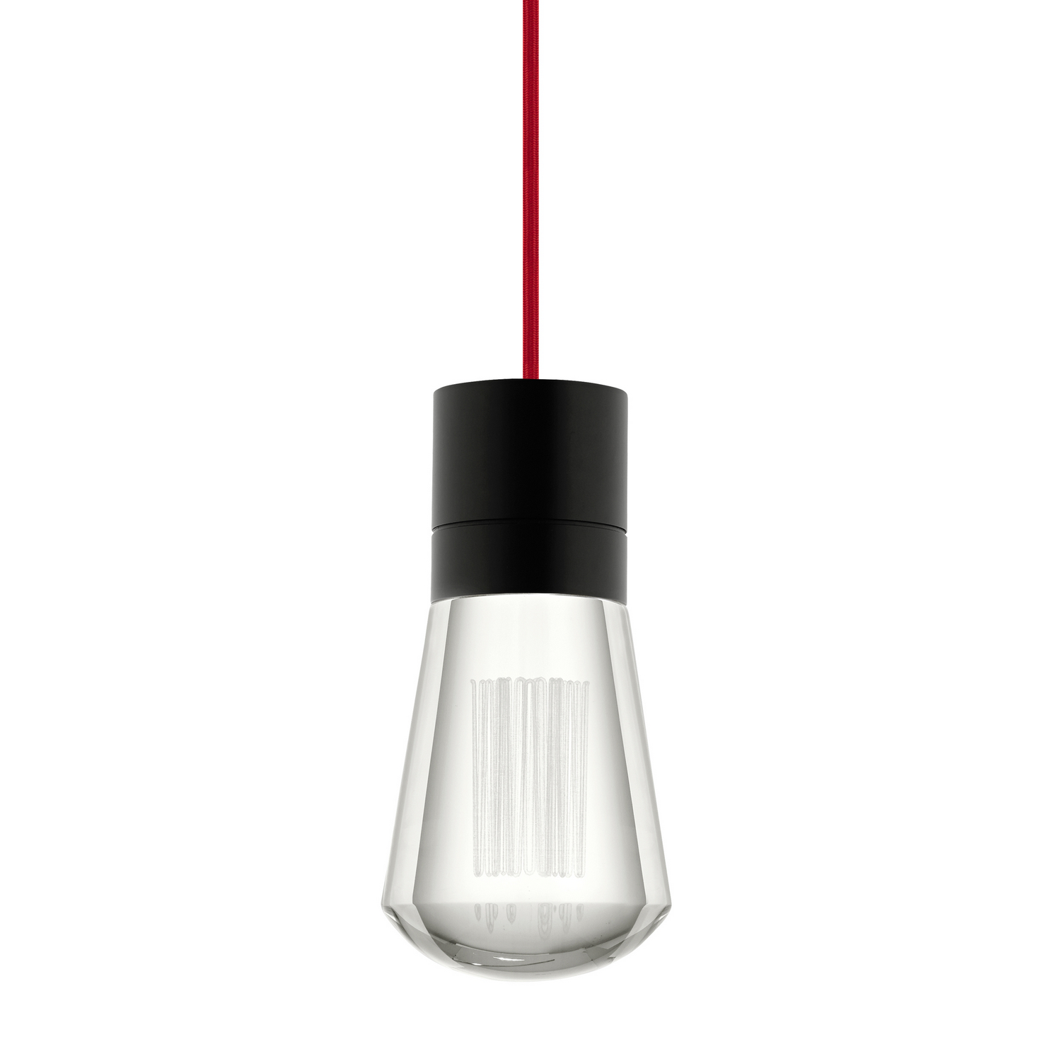 Visual Comfort Modern Alva LED Pendant in Black - 700TDALVPMCRB-LED922