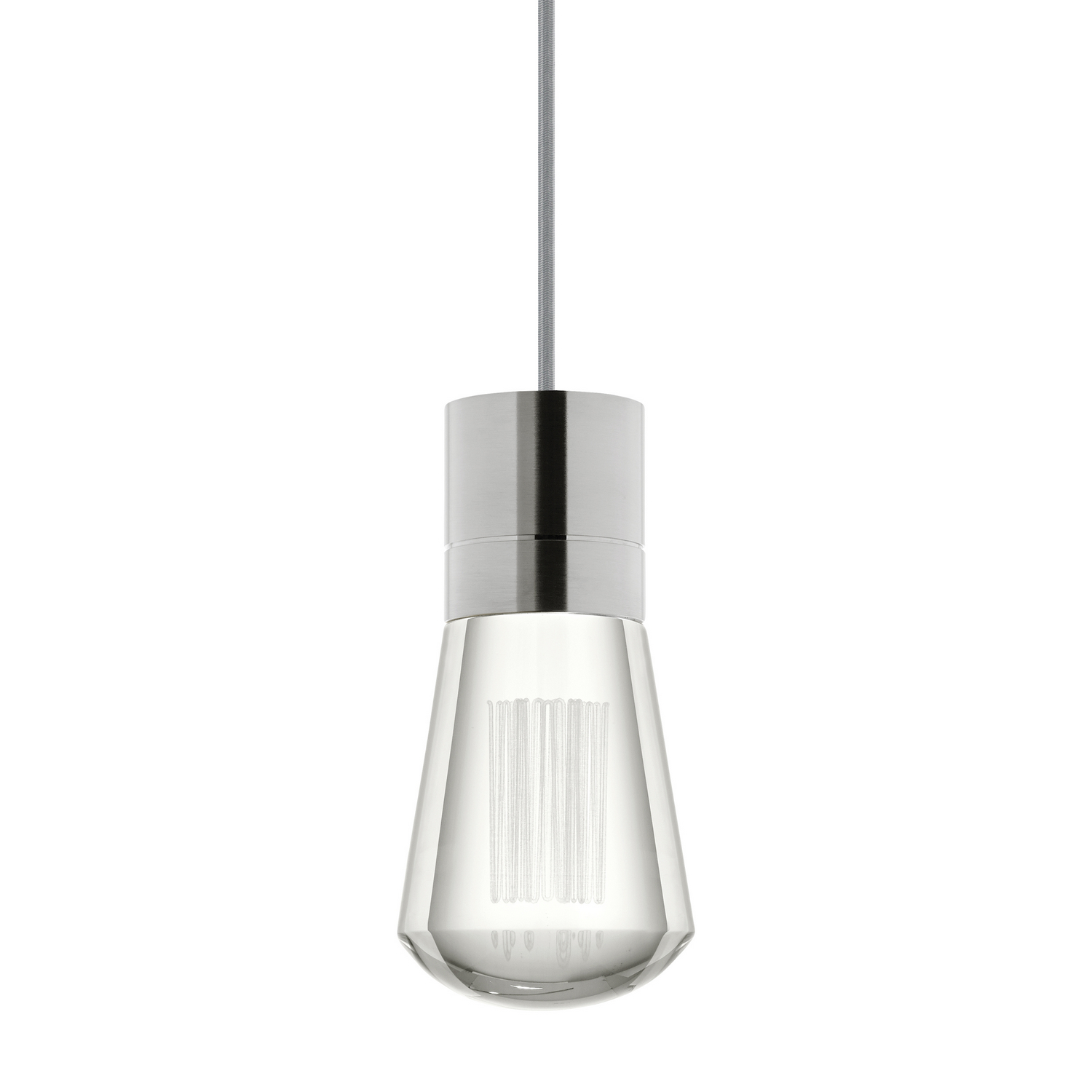Visual Comfort Modern Alva LED Pendant in Satin Nickel - 700TDALVPMCYS-LED922
