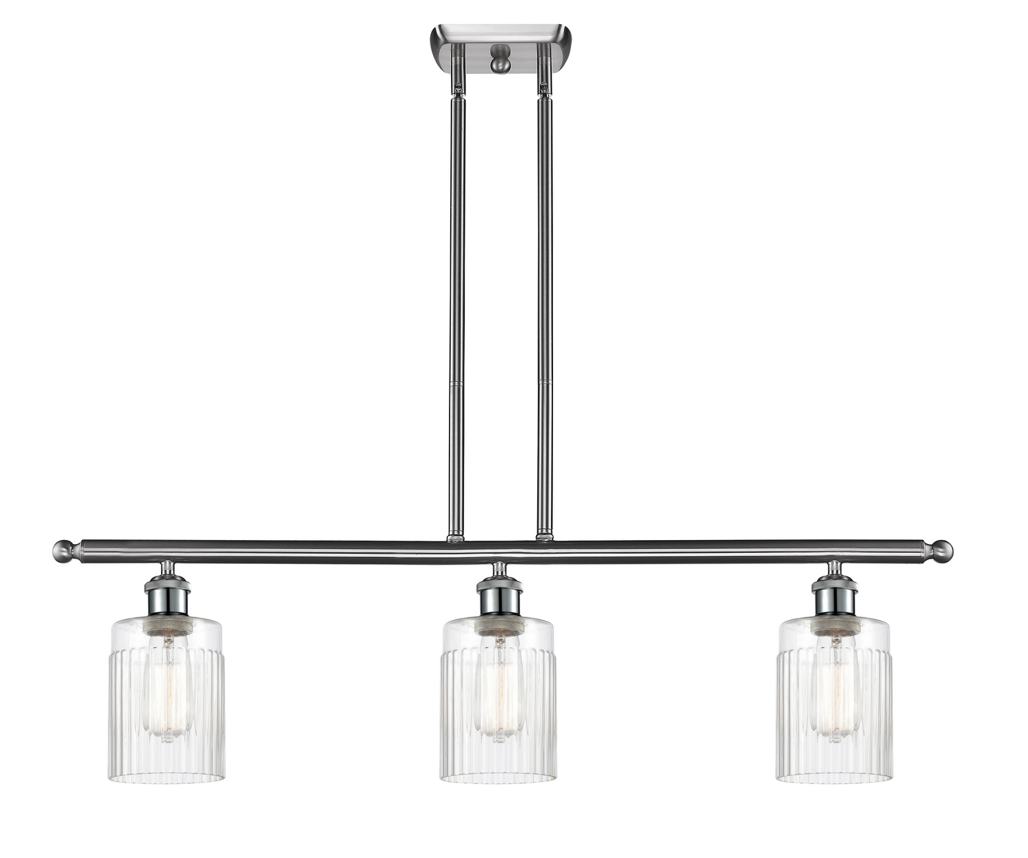 Three Light Island Pendant by Innovations - Ballston Collection, Brushed Satin Nickel Finish - 516-3I-SN-G342