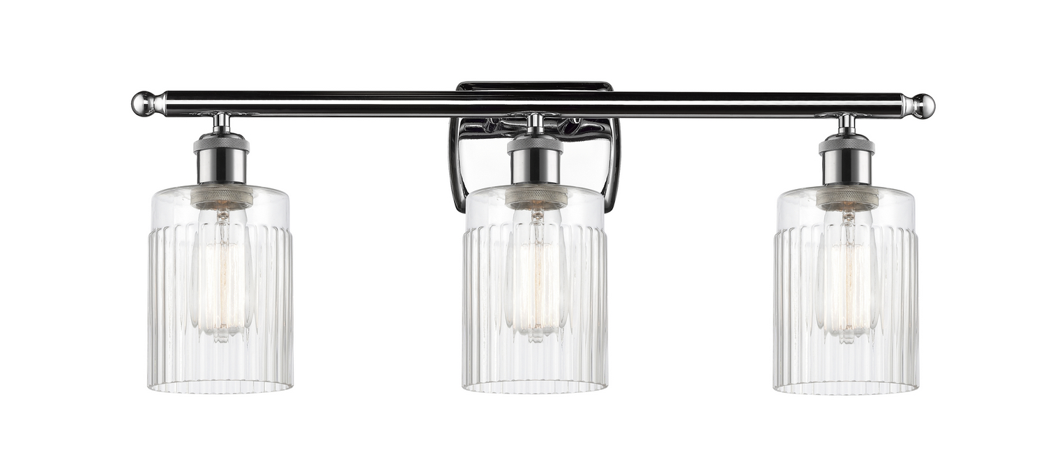 Three Light Bath Vanity by Innovations - Ballston Collection, Polished Chrome Finish - 516-3W-PC-G342