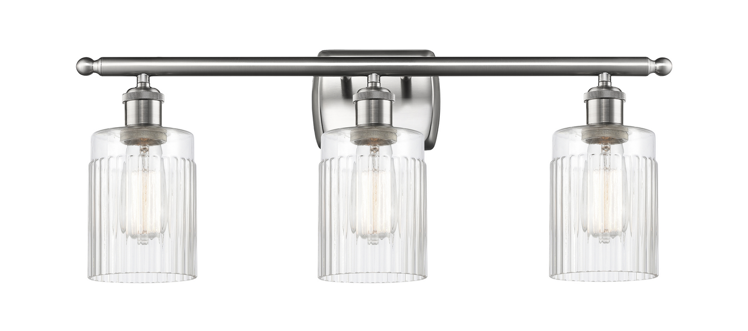 Three Light Bath Vanity by Innovations - Ballston Collection, Brushed Satin Nickel Finish - 516-3W-SN-G342