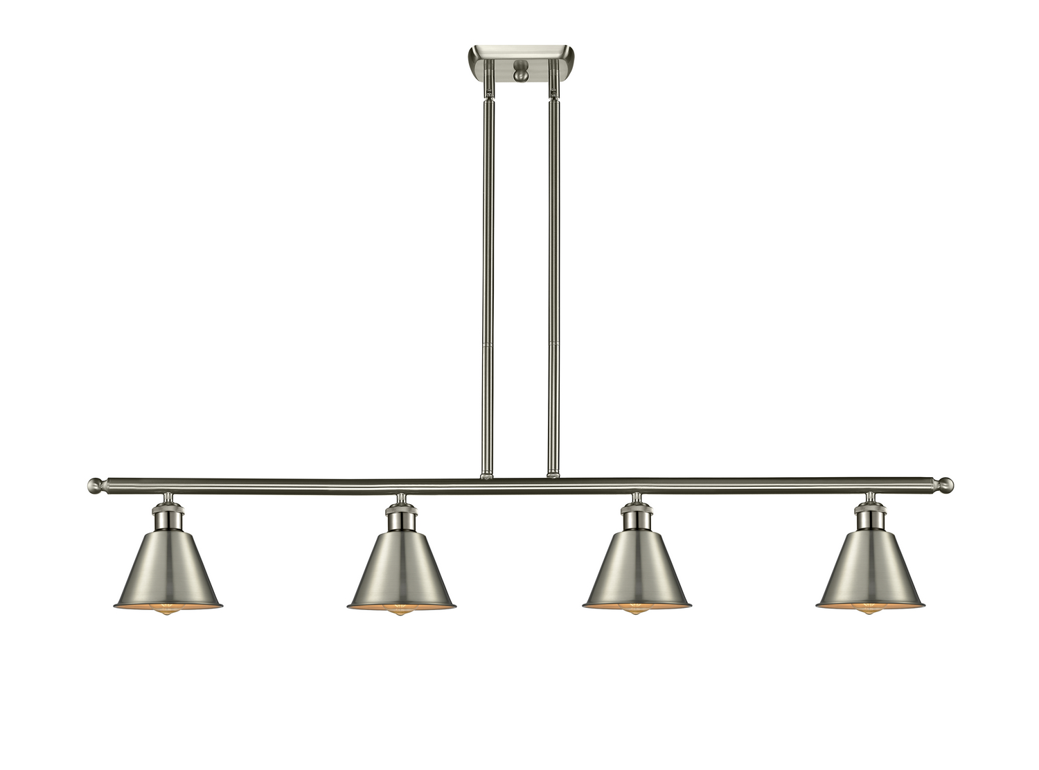 LED Island Pendant by Innovations - Ballston Collection, Brushed Satin Nickel Finish - 516-4I-SN-M8-LED