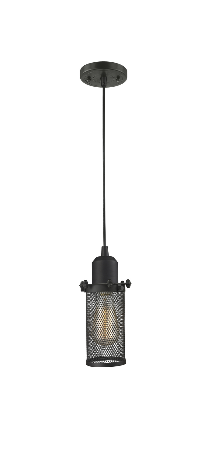 One Light Mini Pendant by Innovations - Austere Collection, Oil Rubbed Bronze Finish - 900-1P-OB-CE219-OB