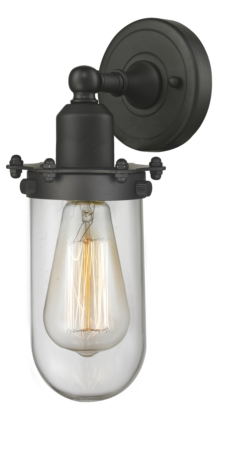 One Light Wall Sconce by Innovations - Austere Collection, Oil Rubbed Bronze Finish - 900-1W-OB-CE231-OB-CL
