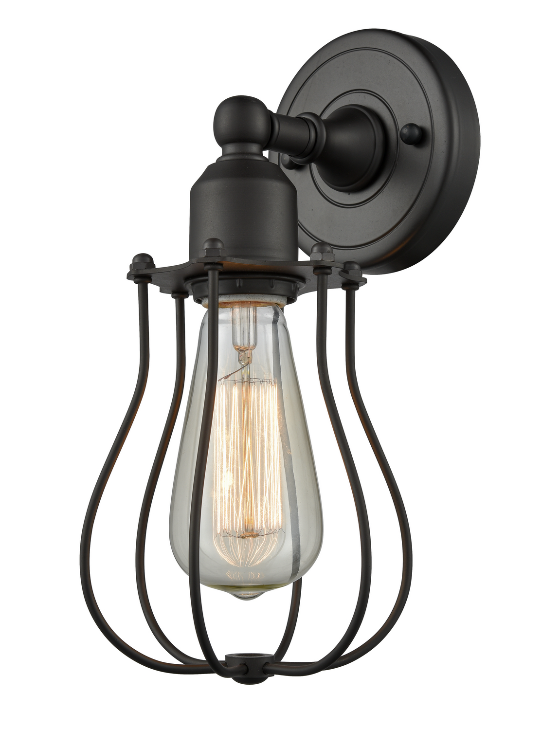 One Light Wall Sconce by Innovations - Austere Collection, Oil Rubbed Bronze Finish - 900-1W-OB-CE513-OB