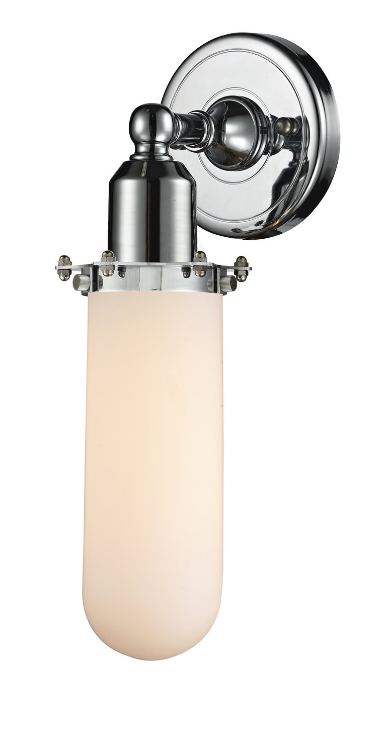 One Light Wall Sconce by Innovations - Austere Collection, Polished Chrome Finish - 900-1W-PC-CE228-PC-W