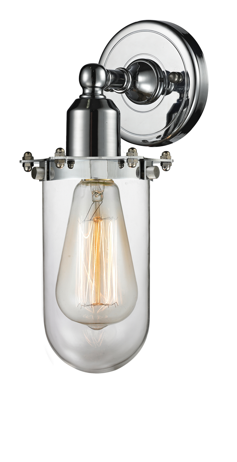 One Light Wall Sconce by Innovations - Austere Collection, Polished Chrome Finish - 900-1W-PC-CE231-PC-CL