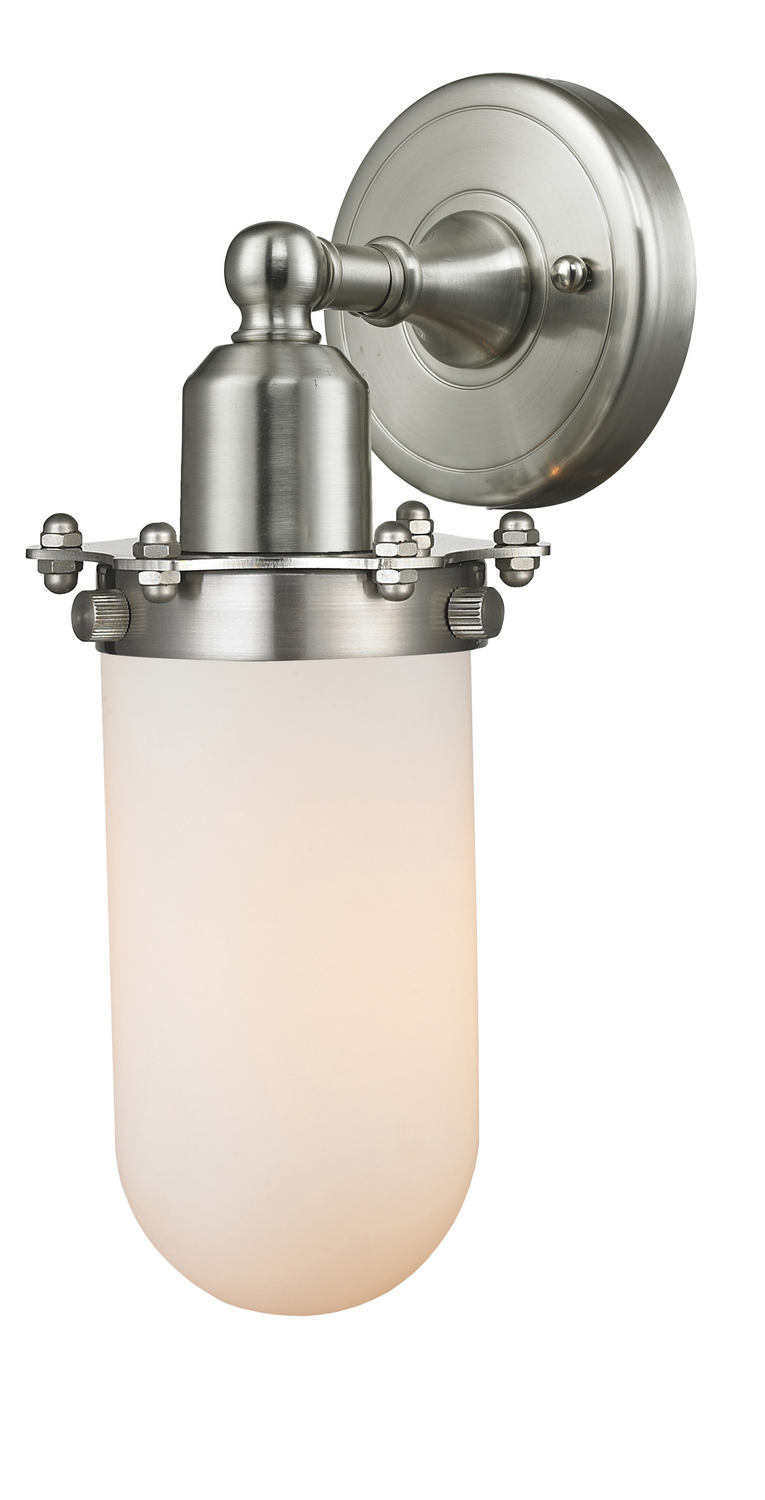One Light Wall Sconce by Innovations - Austere Collection, Brushed Satin Nickel Finish - 900-1W-SN-CE231-SN-W