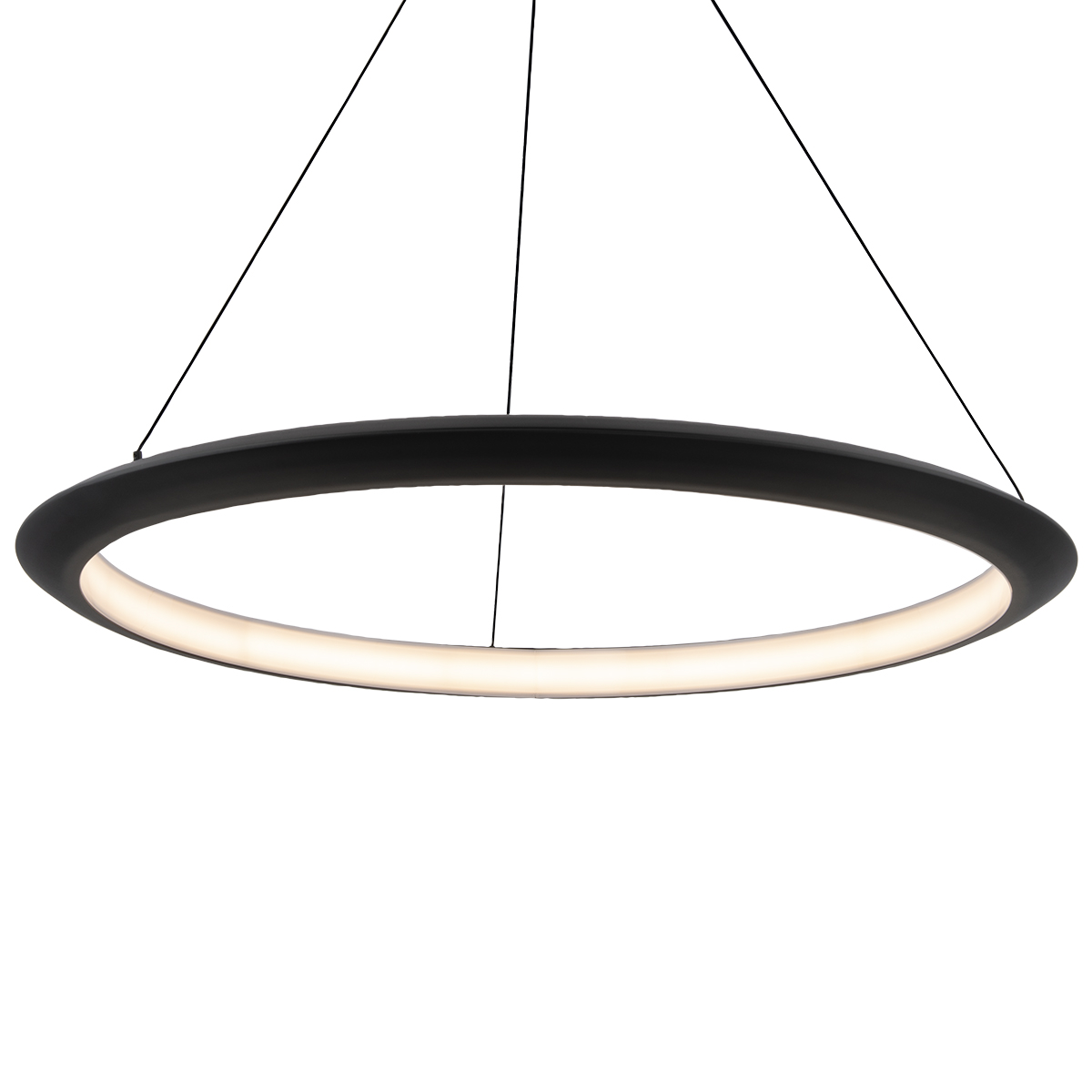 LED Pendant by Modern Forms - The Ring Collection, Black Finish - PD-55048-27-BK