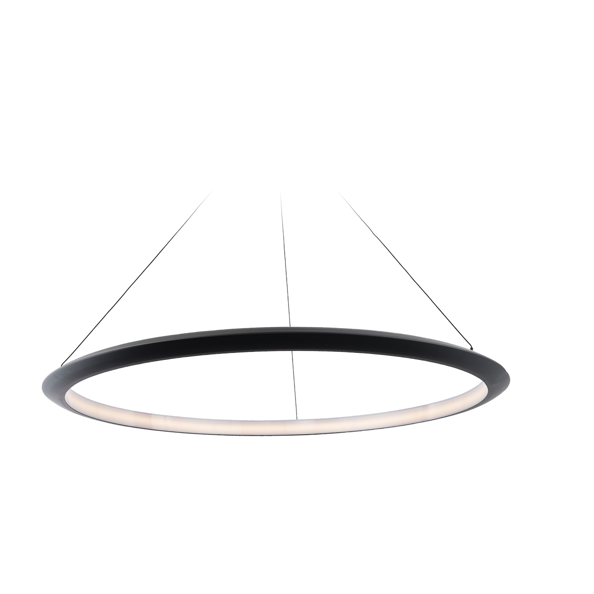 LED Pendant by Modern Forms - The Ring Collection, Black Finish - PD-55048-35-BK