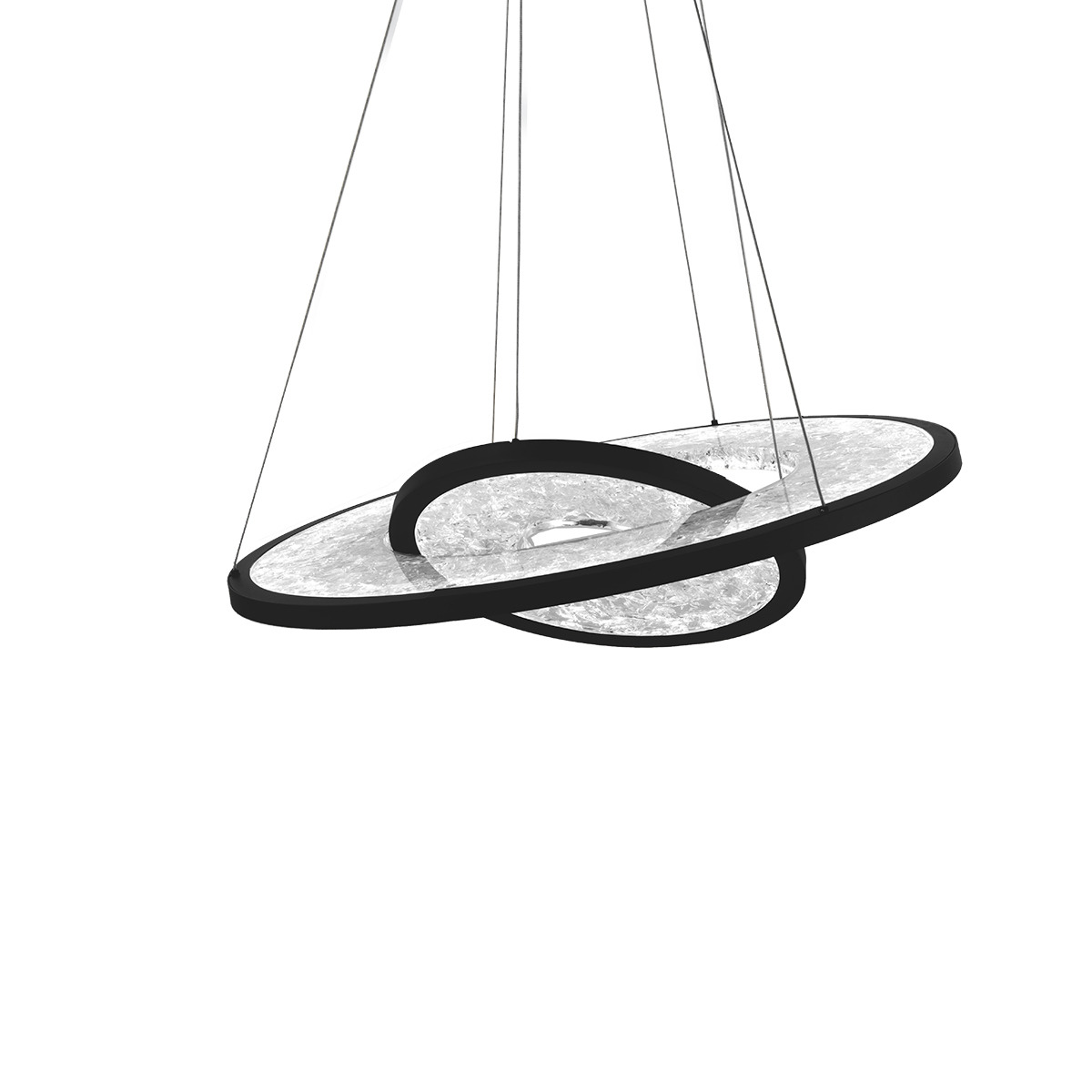 LED Chandelier by Modern Forms - Jupiter Collection, Black Finish - PD-75027-BK
