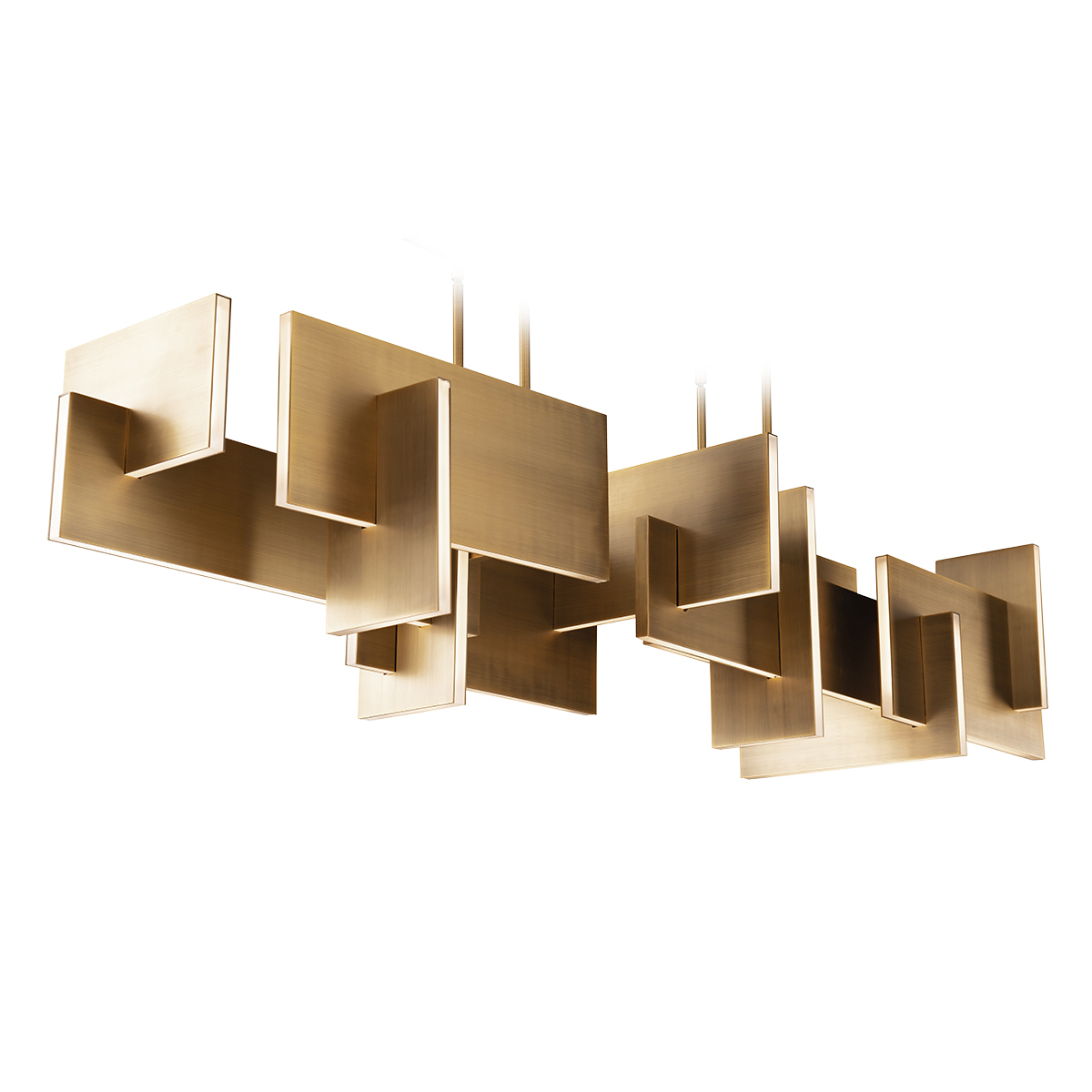 LED Linear Pendant by Modern Forms - Amari Collection, Aged Brass Finish - PD-79058-AB