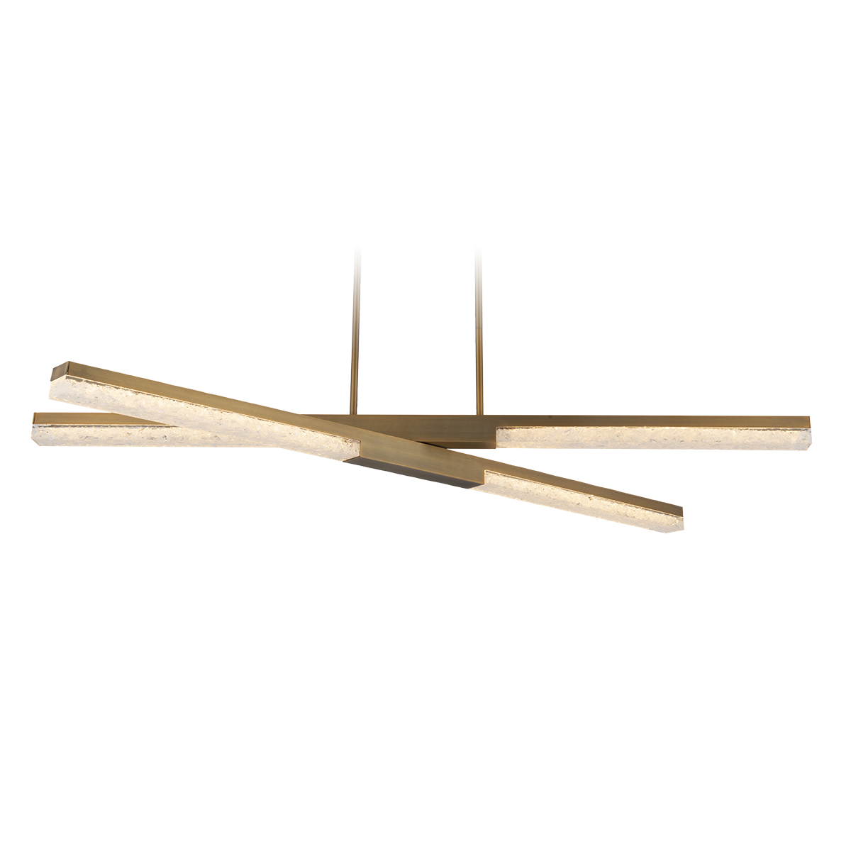 LED Linear Pendant by Modern Forms - Minx Collection, Aged Brass Finish - PD-81004-AB