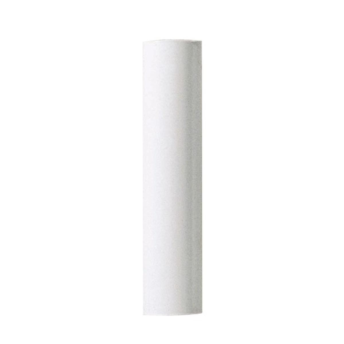 SATC 90/908 PLASTIC CANDLE COVER; WHITE PLASTIC; 13/16" INSIDE DIAMETER; 7/8" OUTSIDE DIAMETER; 12" HEIGHT