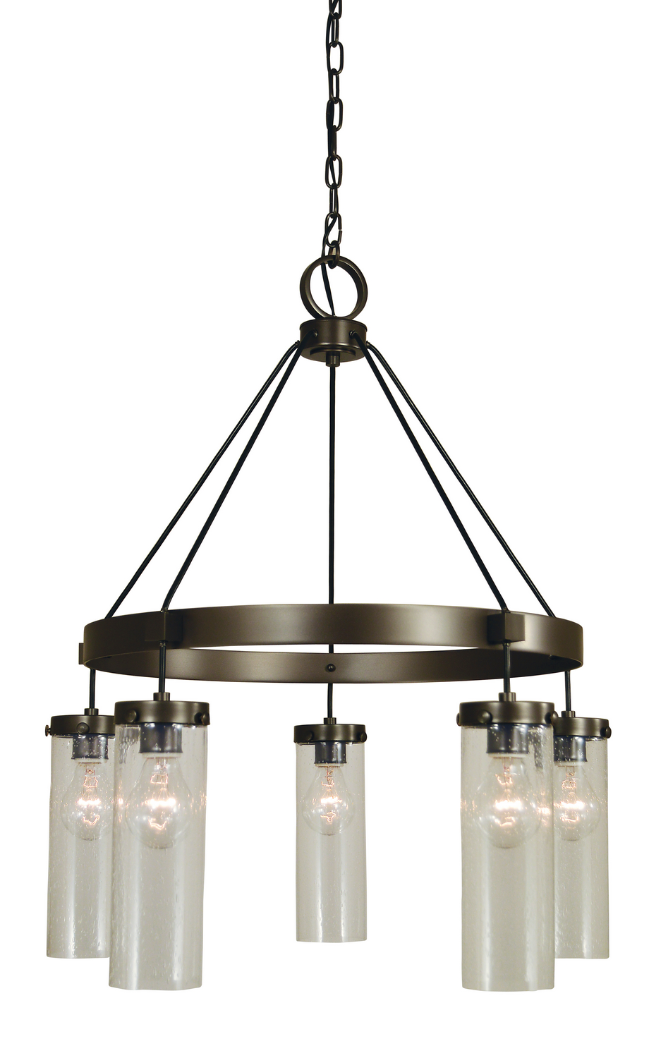 Framburg Hammersmith Five Light Chandelier in Mahogany Bronze - 4755 MB