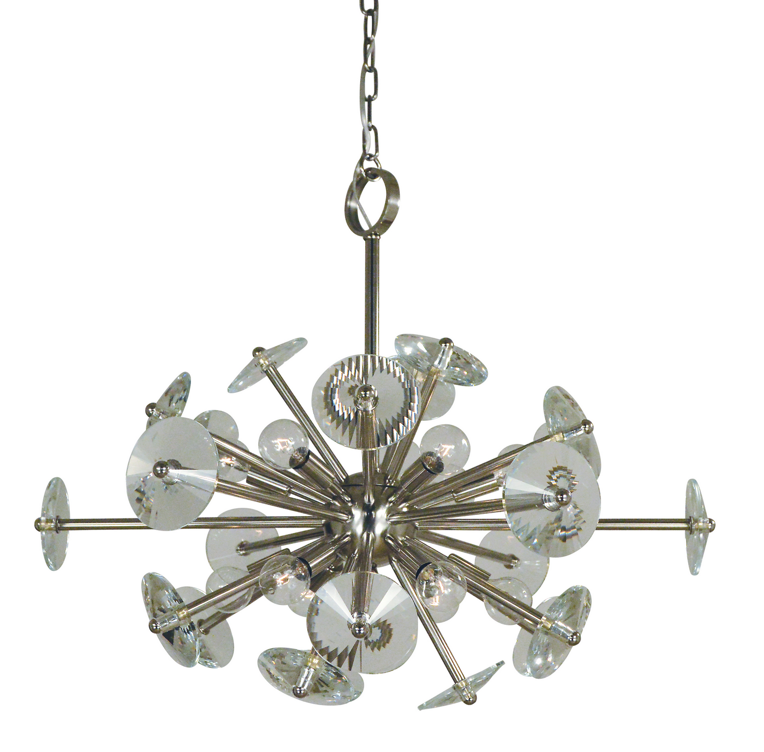Framburg Apogee 12 Light Chandelier in Polished Nickel - 4817 PN