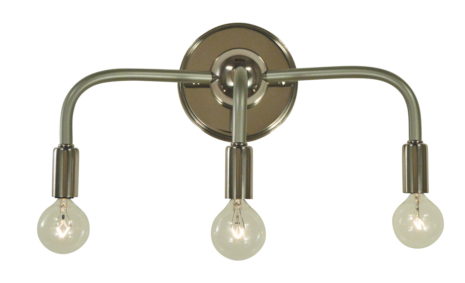 Framburg Candide Three Light Wall Sconce in Polished Nickel with Satin Pewter Accents - 5003 PN/SP