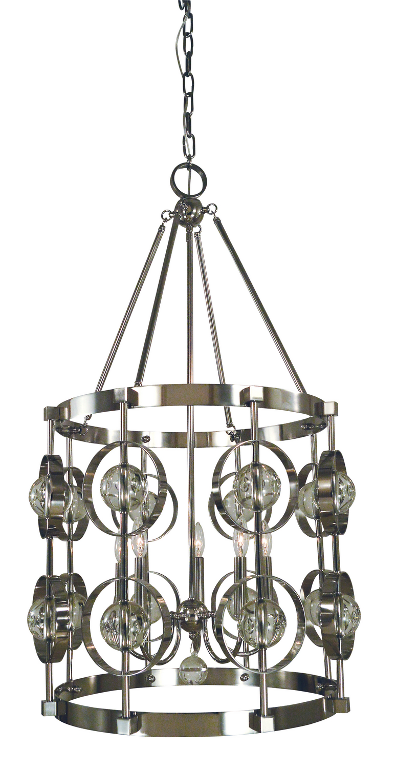 Framburg Ephemeris Five Light Chandelier in Polished Nickel - 5032 PN