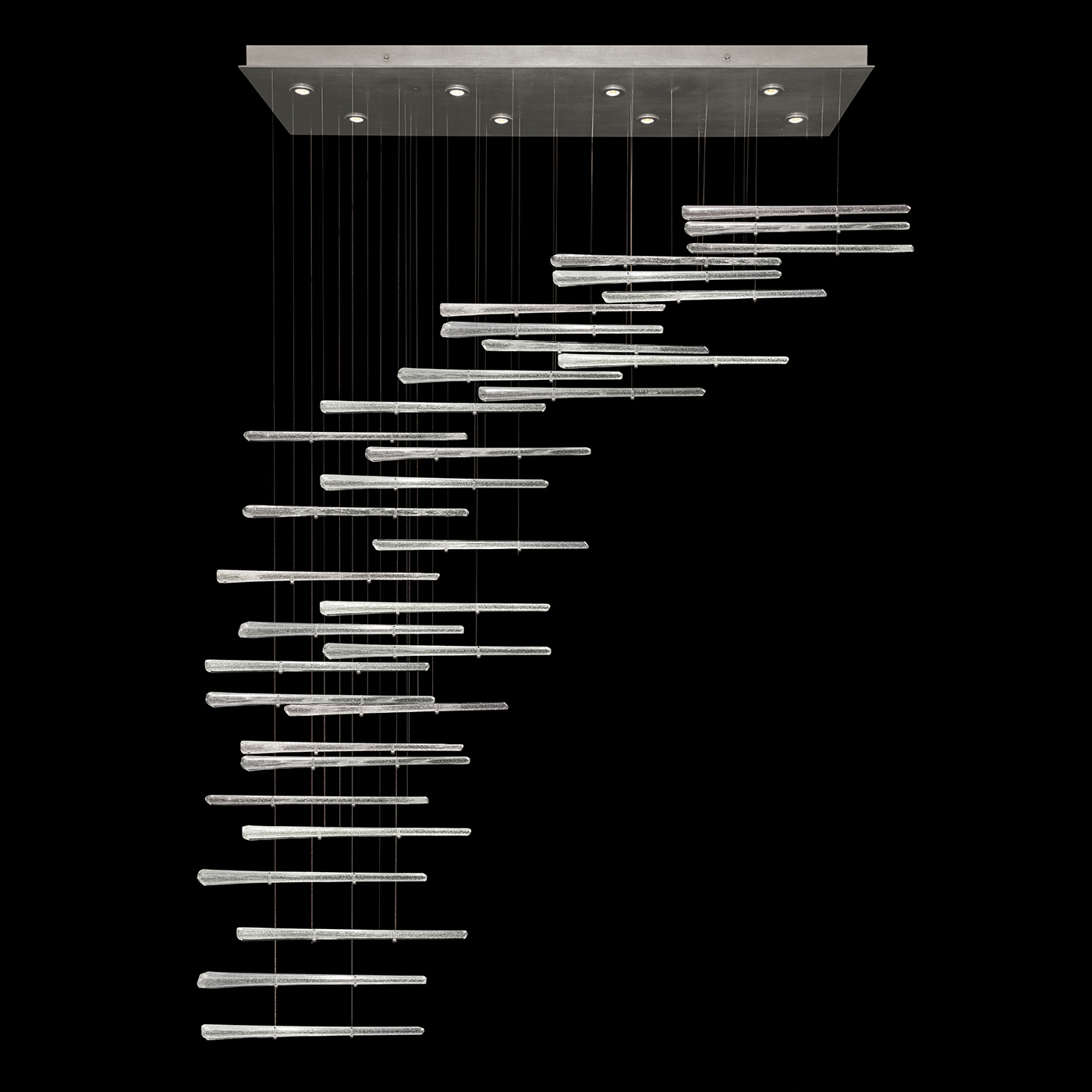 Fine Art Elevate LED Pendant in Silver Leaf - 894840-131ST