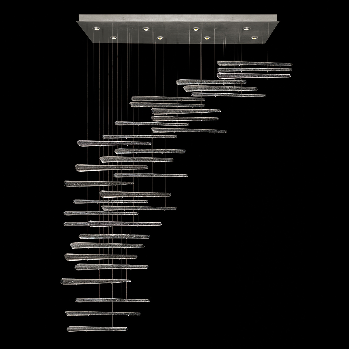 Fine Art Elevate LED Pendant in Silver Leaf - 894840-141ST