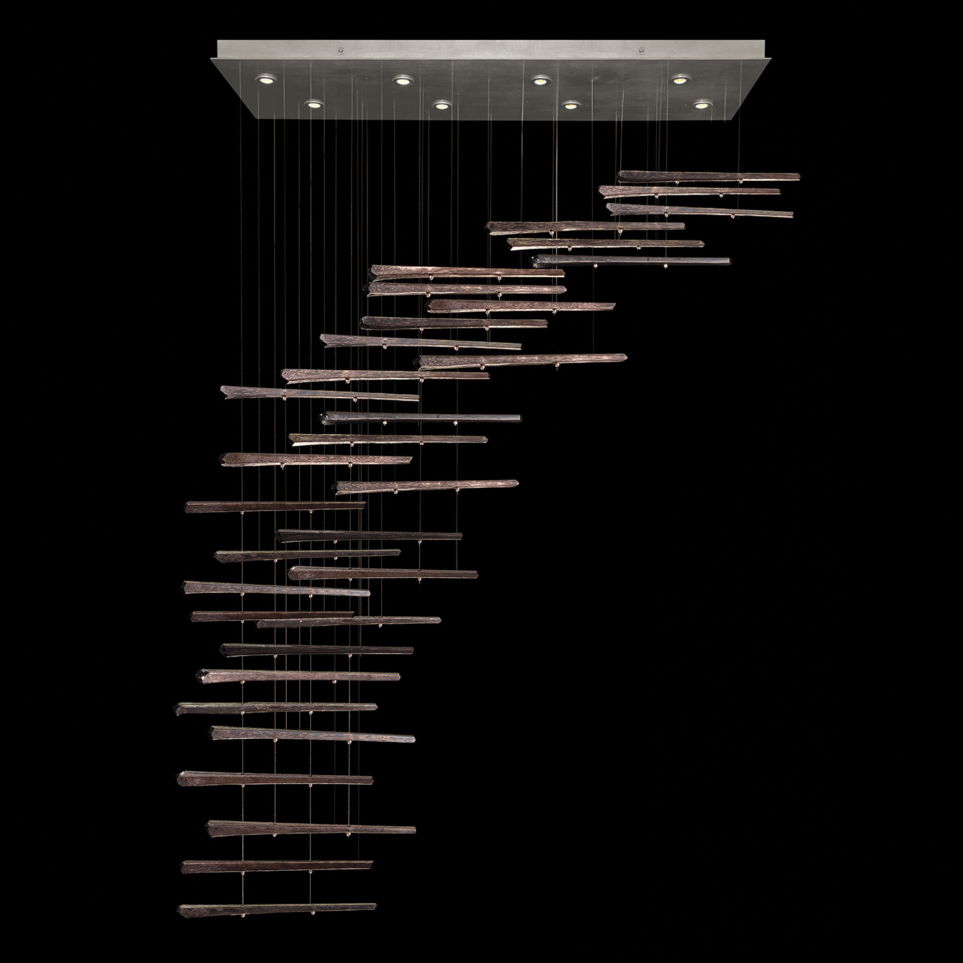 Fine Art Elevate LED Pendant in Silver Leaf - 894840-151ST