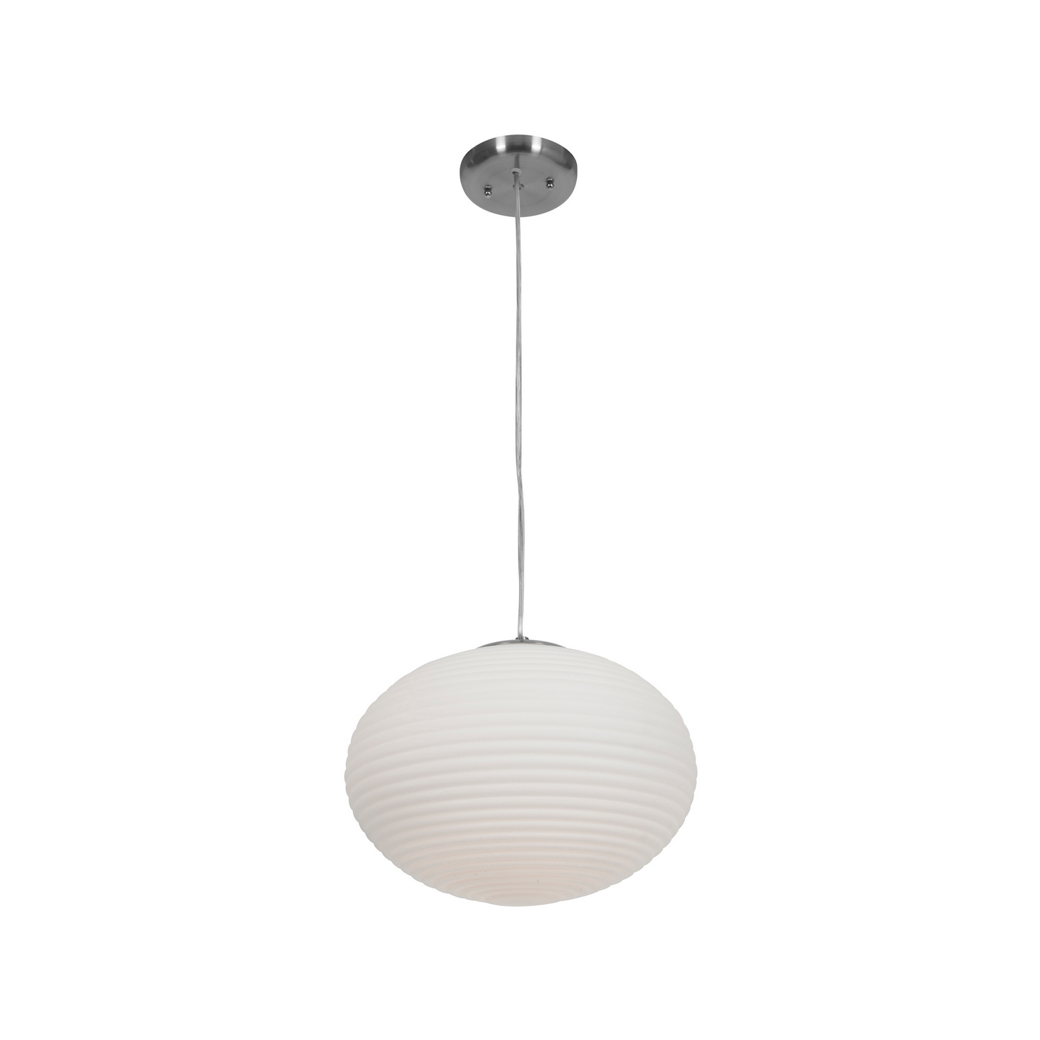 Access Callisto LED Pendant in Brushed Steel - 50180LEDDLP-BS/OPL